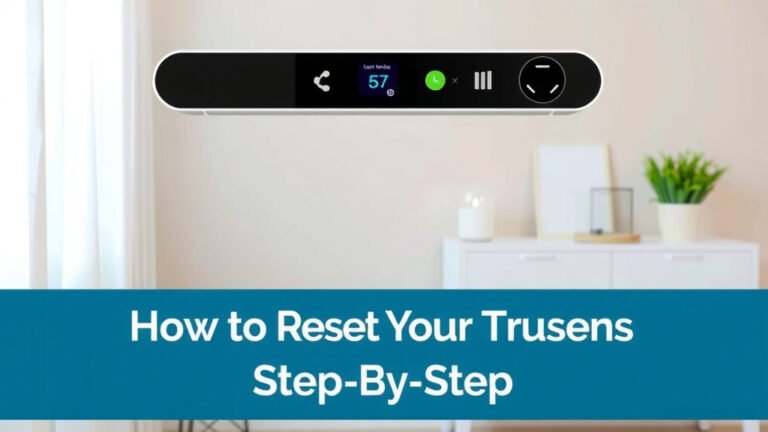 How to Reset Your Trusens Air Purifier Step-by-Step