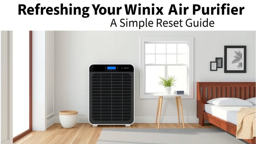 Refreshing Your Winix Air Purifier: A Simple Reset Guide