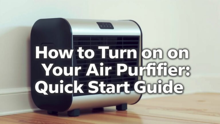 How to Turn On Your Air Purifier: Quick Start Guide