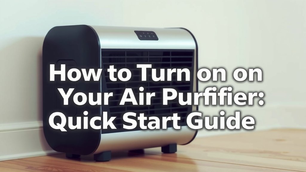 How to Turn On Your Air Purifier: Quick Start Guide