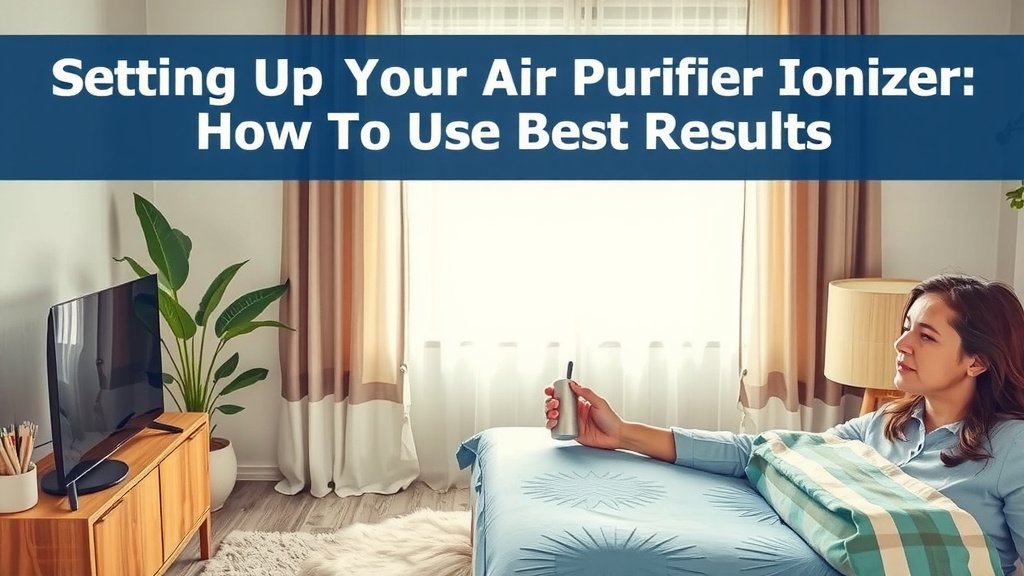 Setting Up Your Air Purifier Ionizer for Best Results