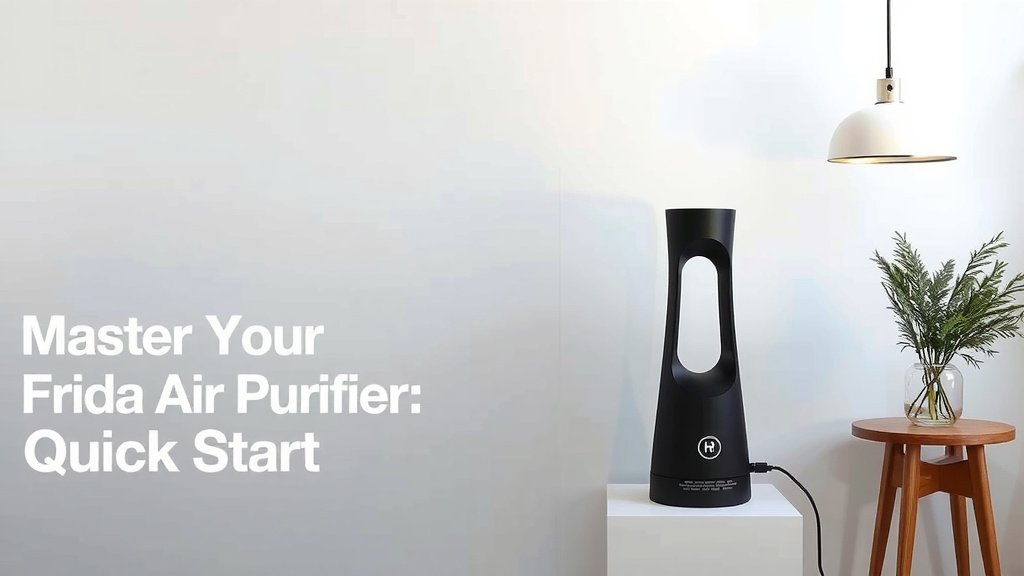 Master Your Frida Air Purifier: A Quick Start Guide
