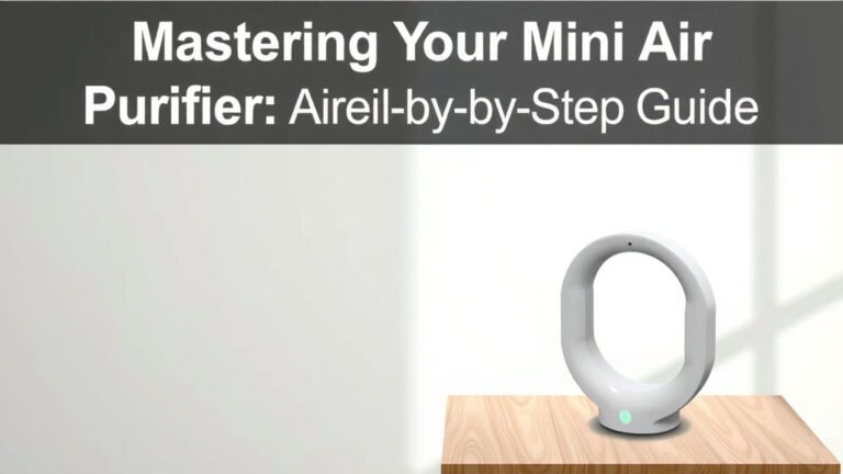 Mastering Your Mini Air Purifier: A Step-by-Step Guide