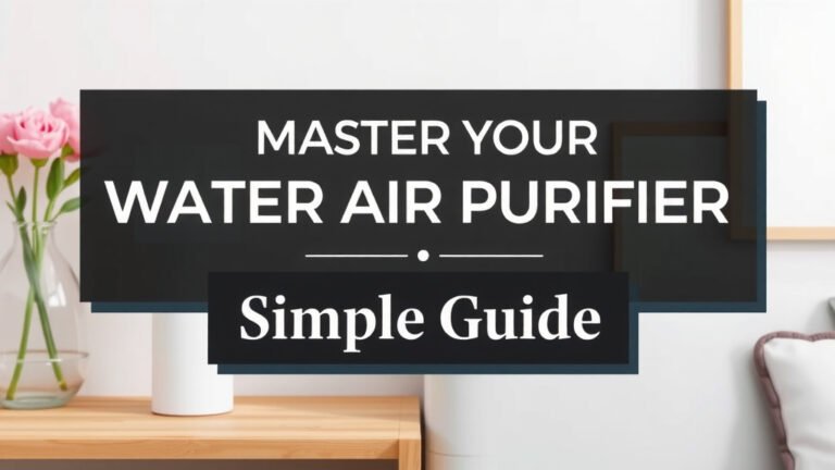 Master Your Water Air Purifier: Simple Guide