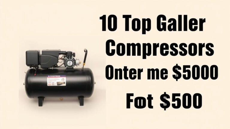 10 Top Gallon Air Compressors Under $500