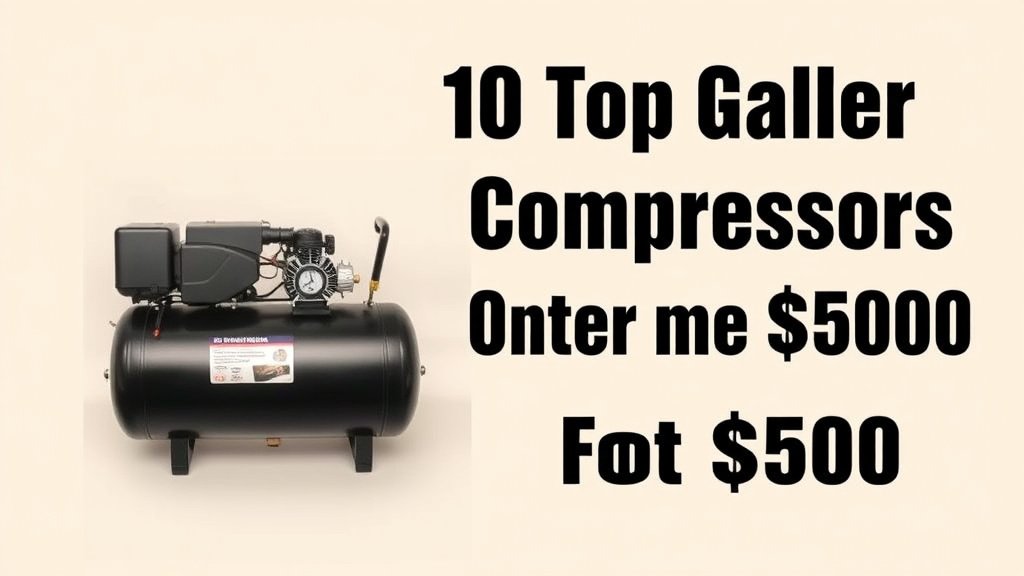 10 Top Gallon Air Compressors Under $500