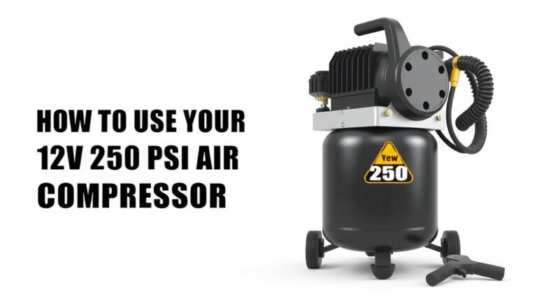 How to Use Your 12V 250 PSI Air Compressor