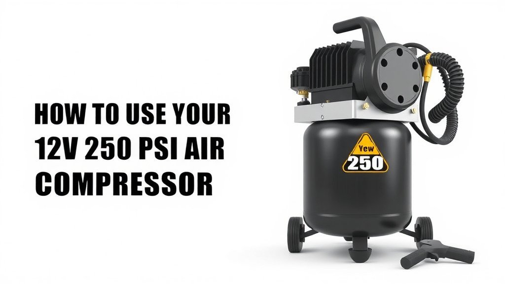 How to Use Your 12V 250 PSI Air Compressor