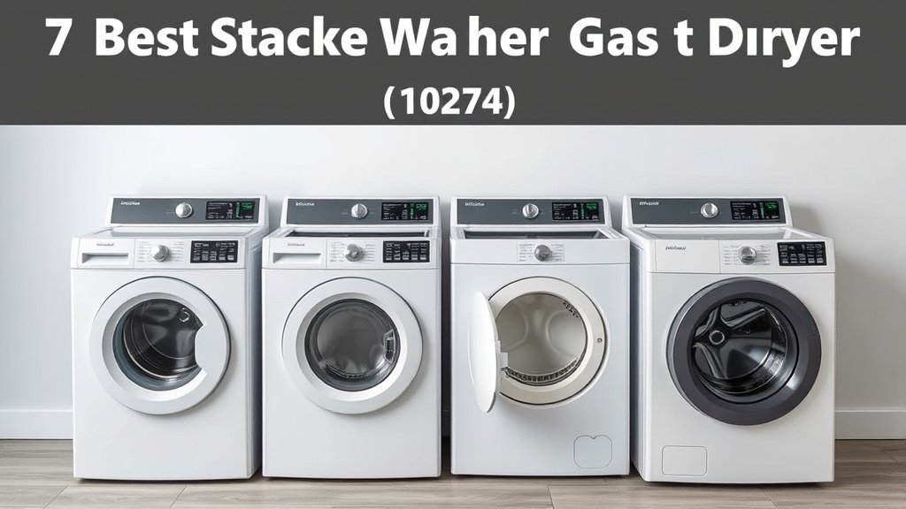 7 Best Stackable Washer Gas Dryer [In 2026]