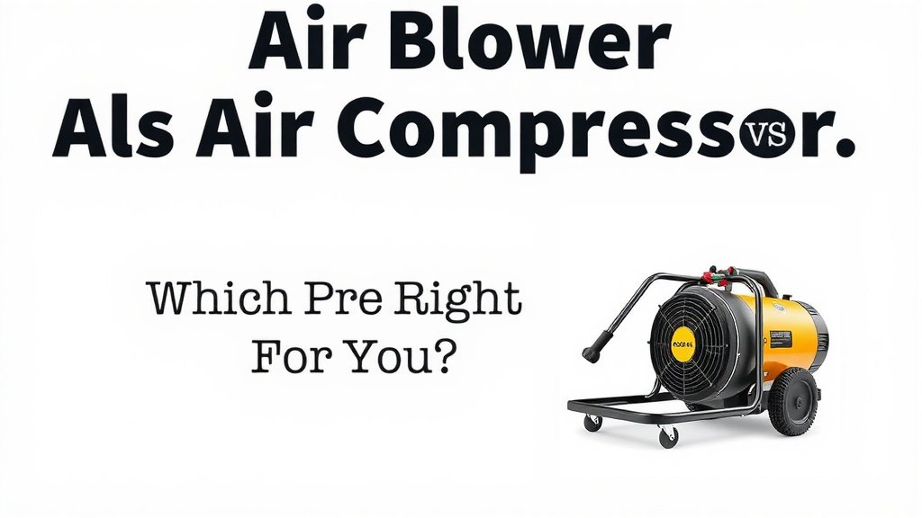Air Blower vs Air Compressor: Which is Right for You