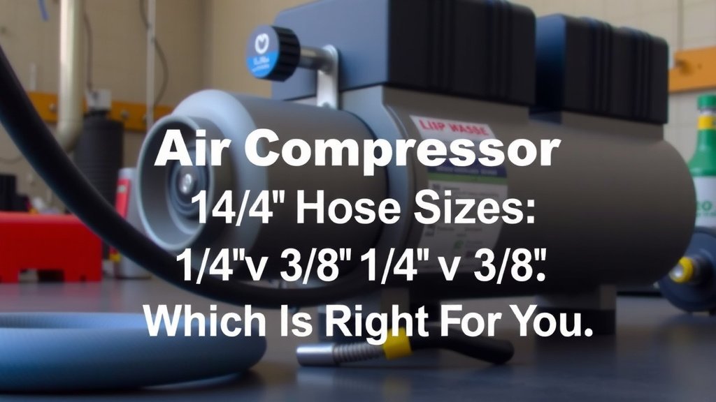 Understanding Air Compressor Hose Sizes: 1/4" vs. 3/8"