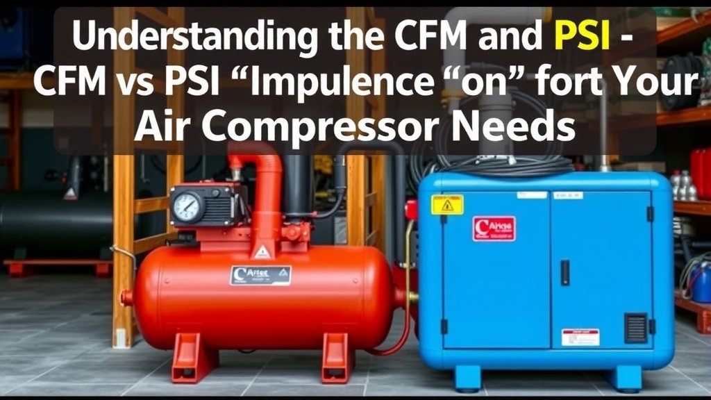 Understanding CFM and PSI for Your Air Compressor Needs