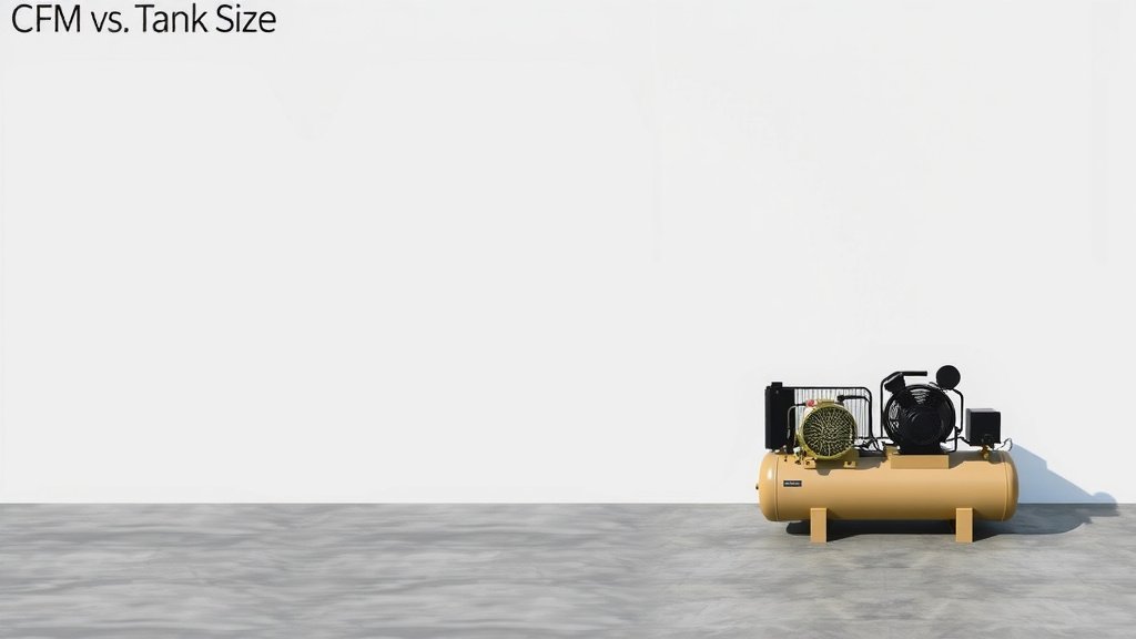 CFM vs Tank Size: Choosing the Right Air Compressor