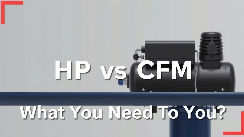 Air Compressor HP vs CFM: What You Need to Know