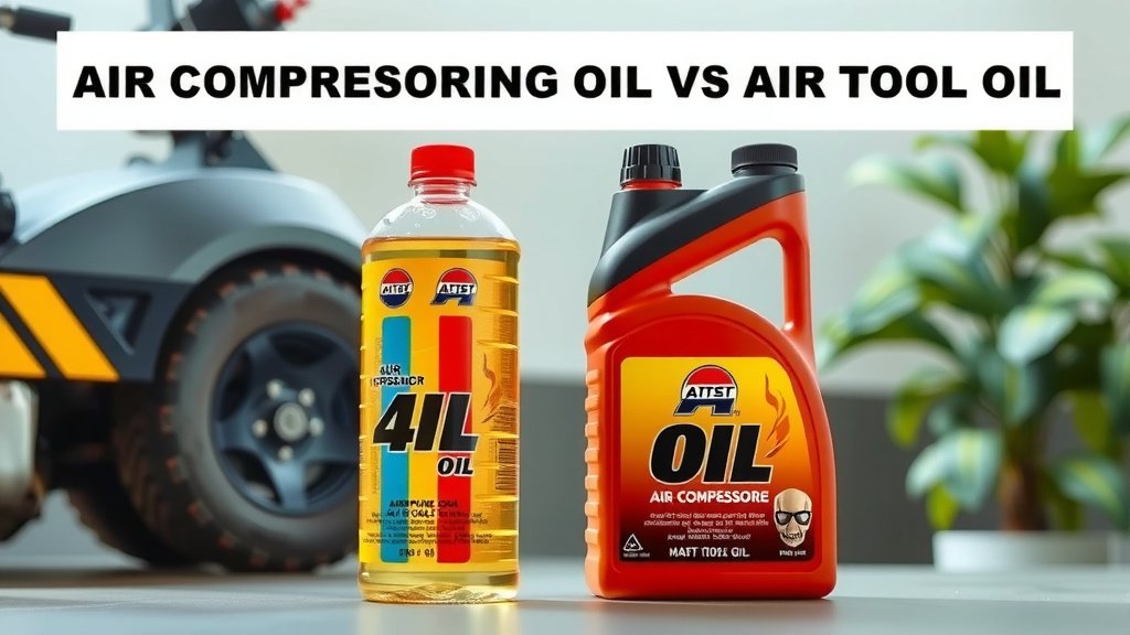 Understanding Air Compressor Oil Versus Air Tool Oil