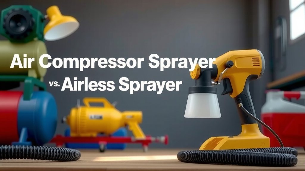 Air Compressor Sprayer vs. Airless Sprayer: Which is Right for Your Project?