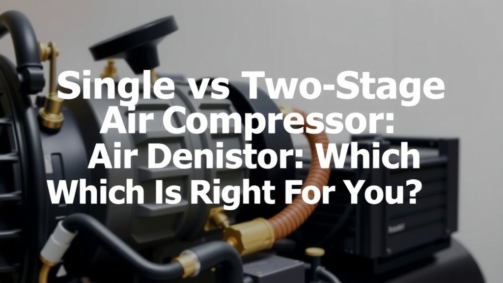 Single vs Two Stage Air Compressor: Which Is Right For You
