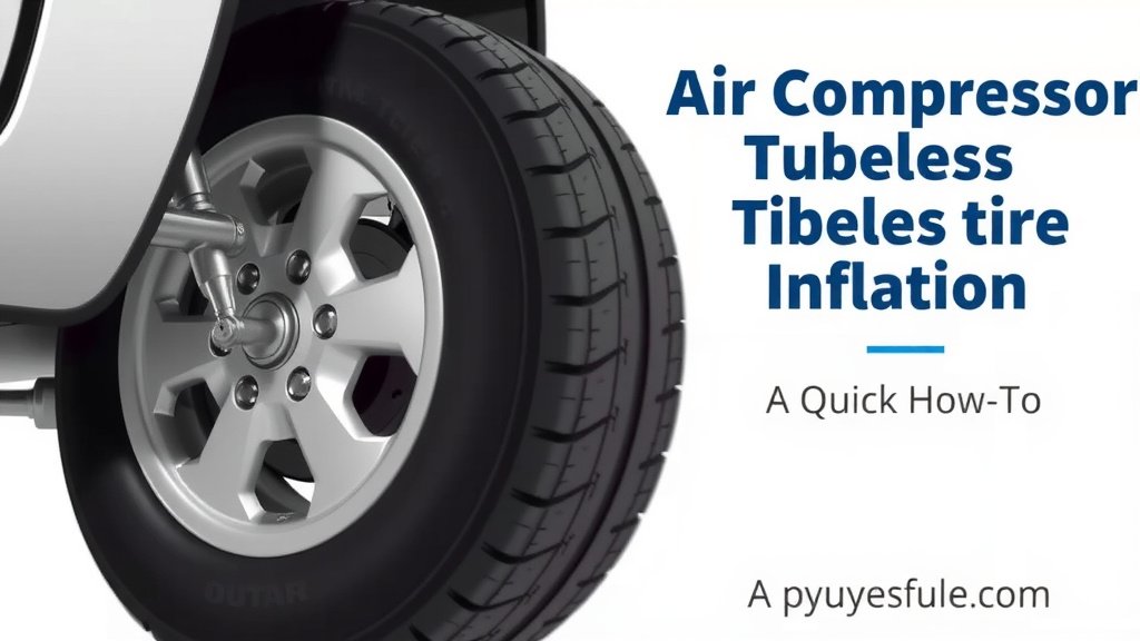 Air Compressor Tubeless Tire Inflation: A Quick How-To