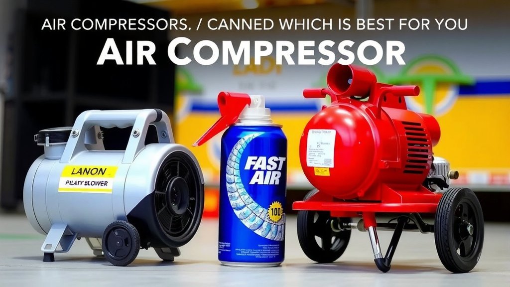 Choosing the Right Blower: Air Compressor vs. Canned Air