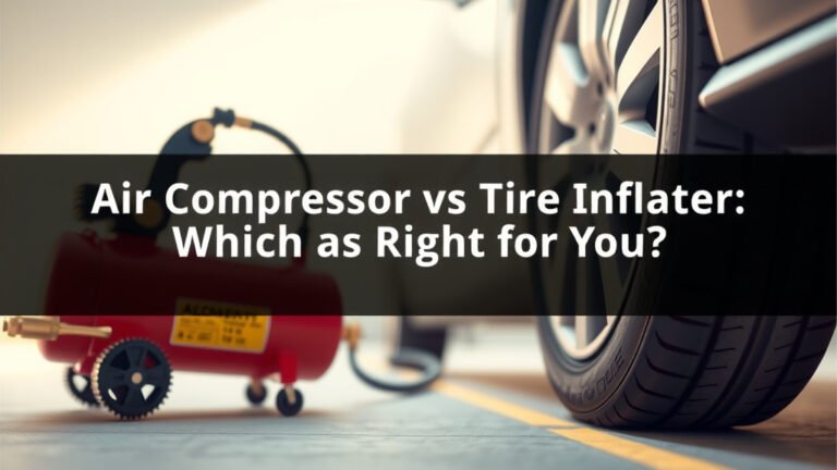 Air Compressor vs Tire Inflator: Which is Right for You
