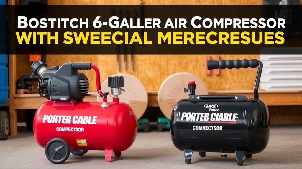 Comparing 6-Gallon Air Compressors: Bostitch vs. Porter Cable