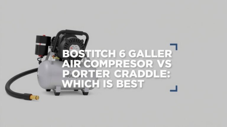 Bostitch 6 Gallon Compressor vs Porter Cable: Which is Best