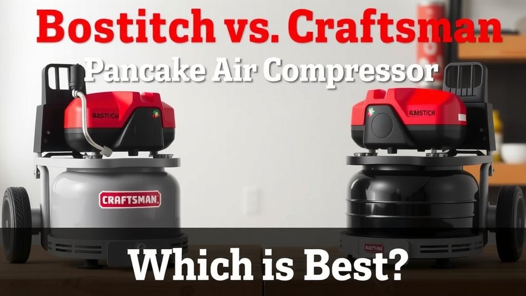 Comparing Pancake Air Compressors: Bostitch vs. Craftsman