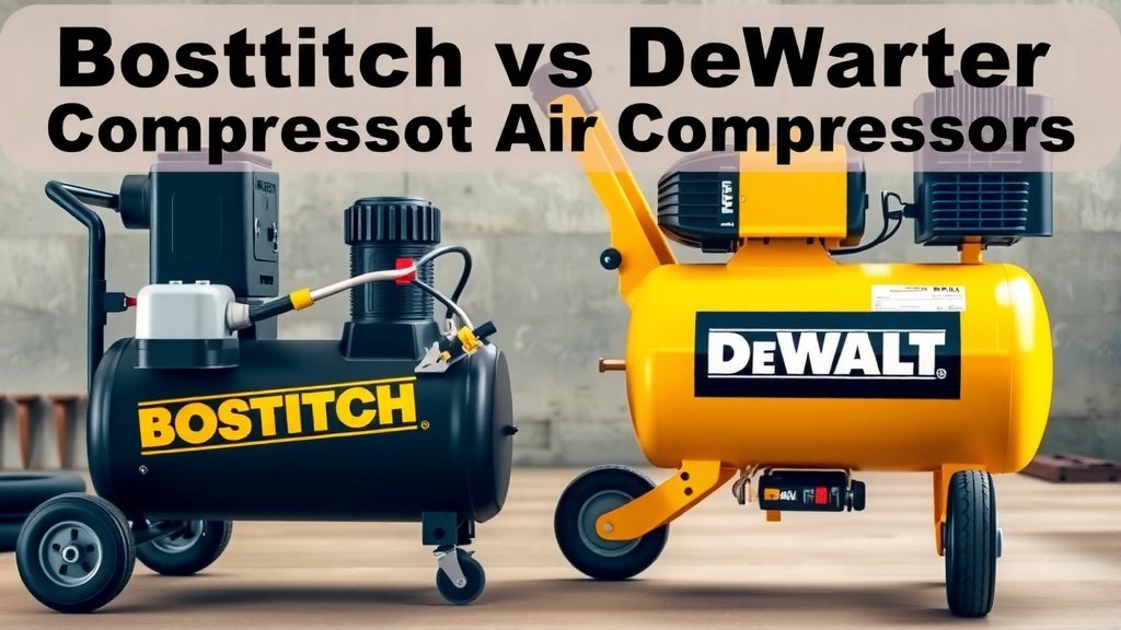 Comparing Bostitch and DeWalt Air Compressors