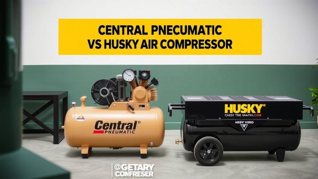 Choosing the Right Air Compressor: Central Pneumatic vs. Husky