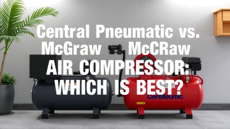 Central Pneumatic vs McGraw Air Compressor: Which is Best
