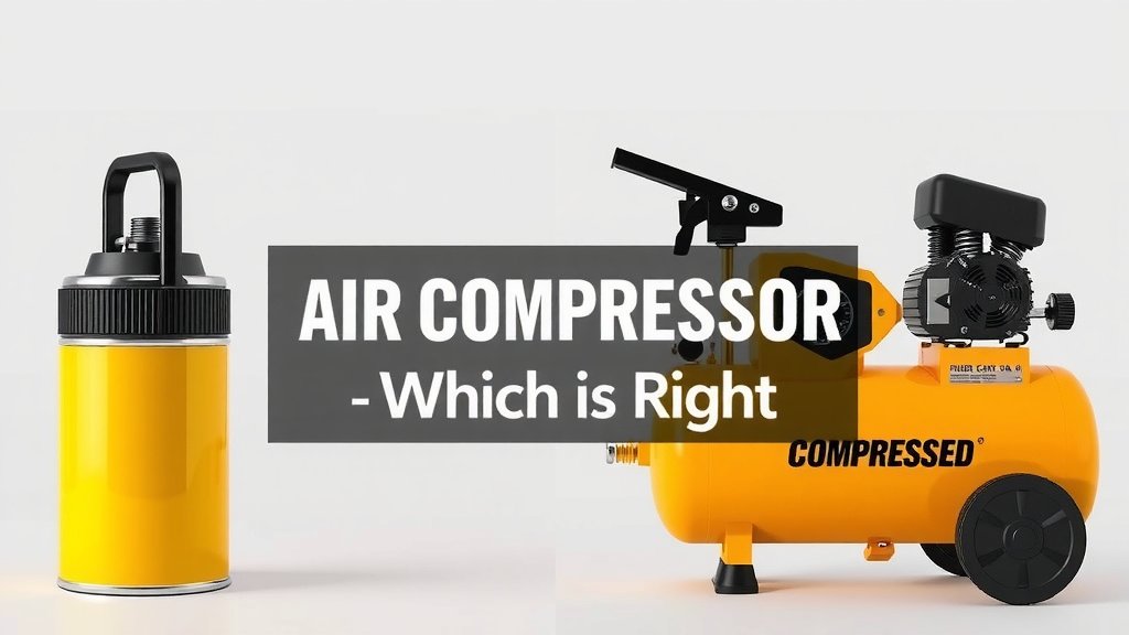 Compressed Air Can vs Air Compressor: Which is Right