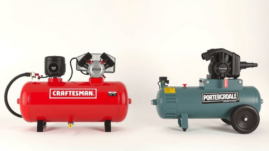 Craftsman 6 Gallon vs Porter Cable Compressor Comparison