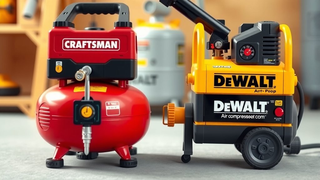 Comparing Craftsman and DeWalt Air Compressors