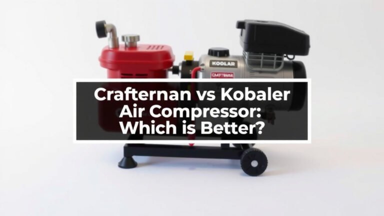 Craftsman vs Kobalt Air Compressor: Which is Better