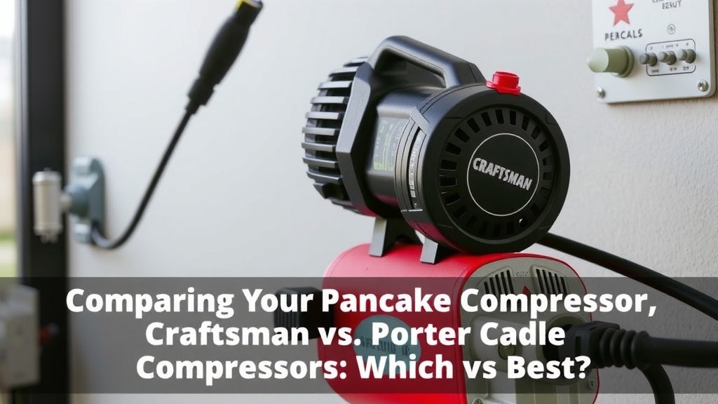 Comparing Your Pancake Compressor Options: Craftsman vs. Porter Cable