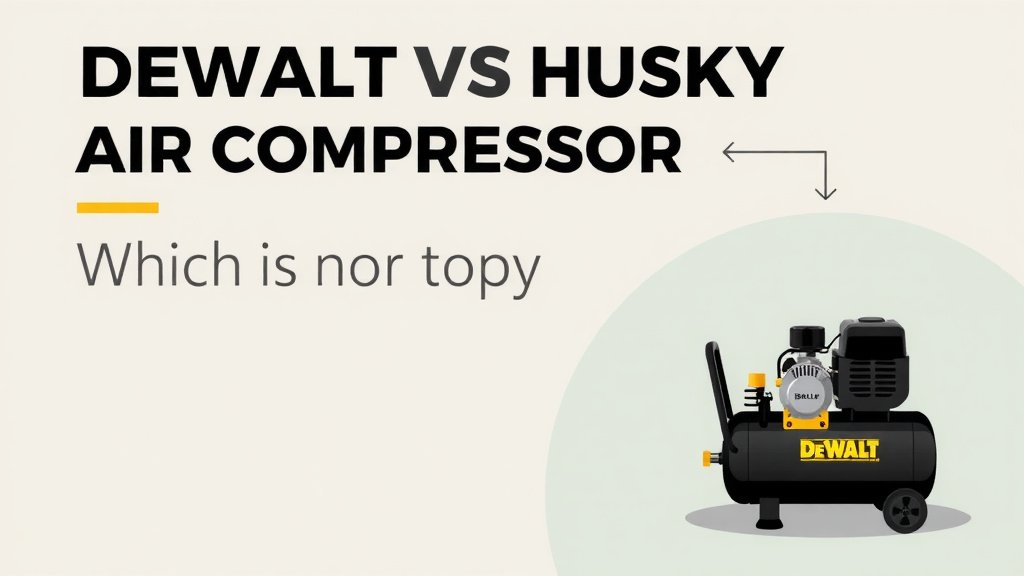 DeWalt vs Husky Air Compressor: Which is Best for You