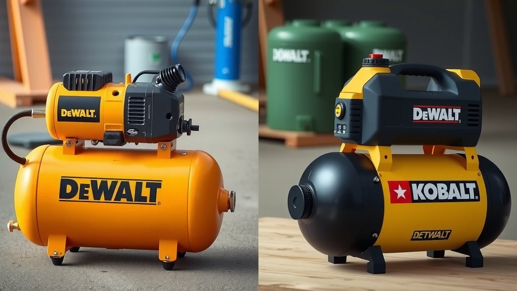 Choosing Your Power: DeWalt vs. Kobalt Air Compressor Showdown