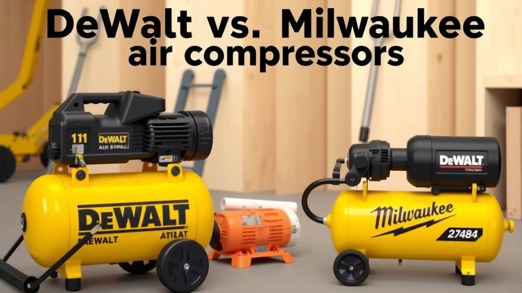 Comparing DeWalt and Milwaukee Air Compressors for Your Projects
