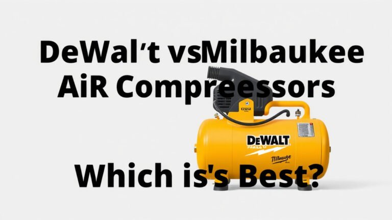 DeWalt vs Milwaukee Air Compressors: Which is Best?