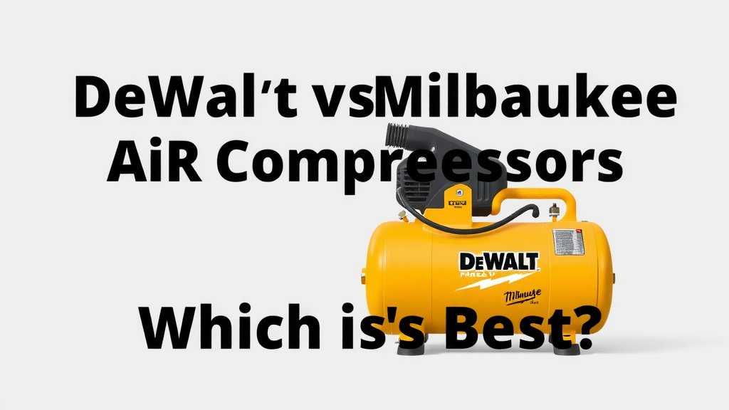 DeWalt vs Milwaukee Air Compressors: Which is Best?