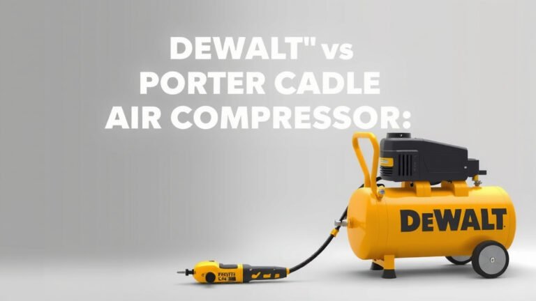 Dewalt vs Porter Cable Air Compressor: Which is Better