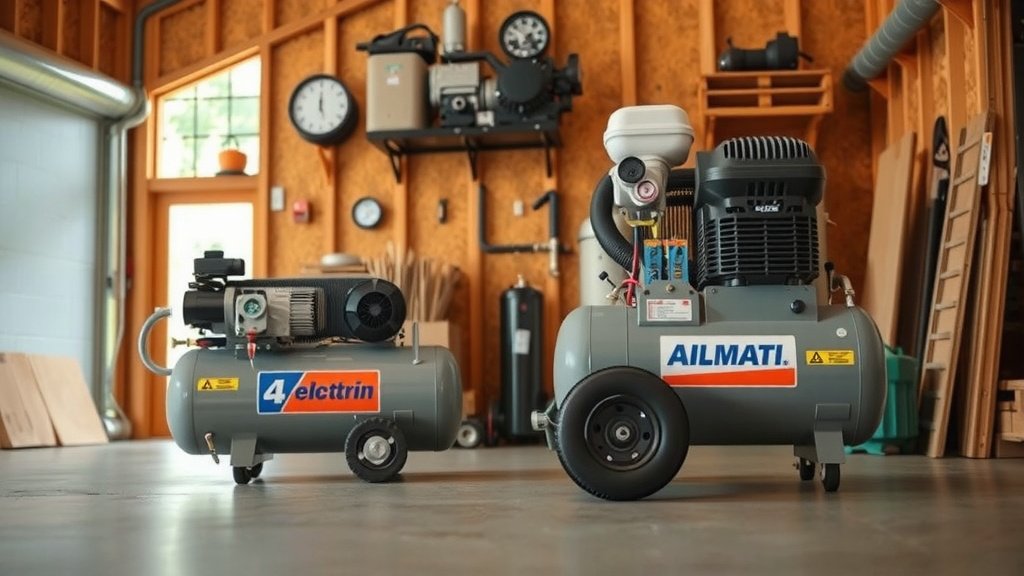 Choosing Between Electric and Gas Air Compressors