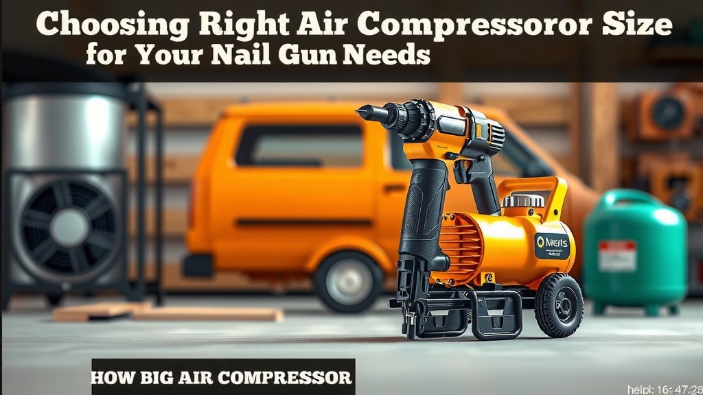 Choosing the Right Air Compressor for Your Nail Gun Needs