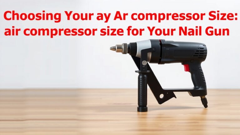 Choosing the Right Air Compressor Size for Your Nail Gun