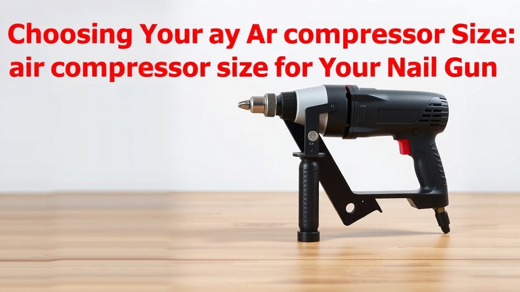 Choosing the Right Air Compressor Size for Your Nail Gun