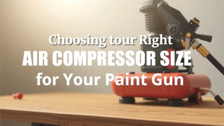Choosing the Right Air Compressor Size for Your Paint Gun