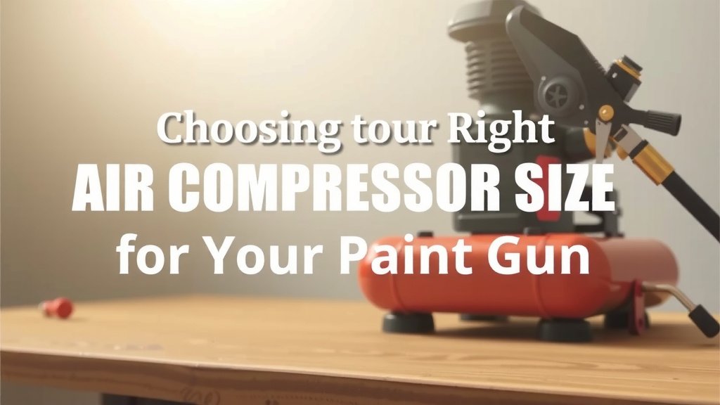 Choosing the Right Air Compressor Size for Your Paint Gun