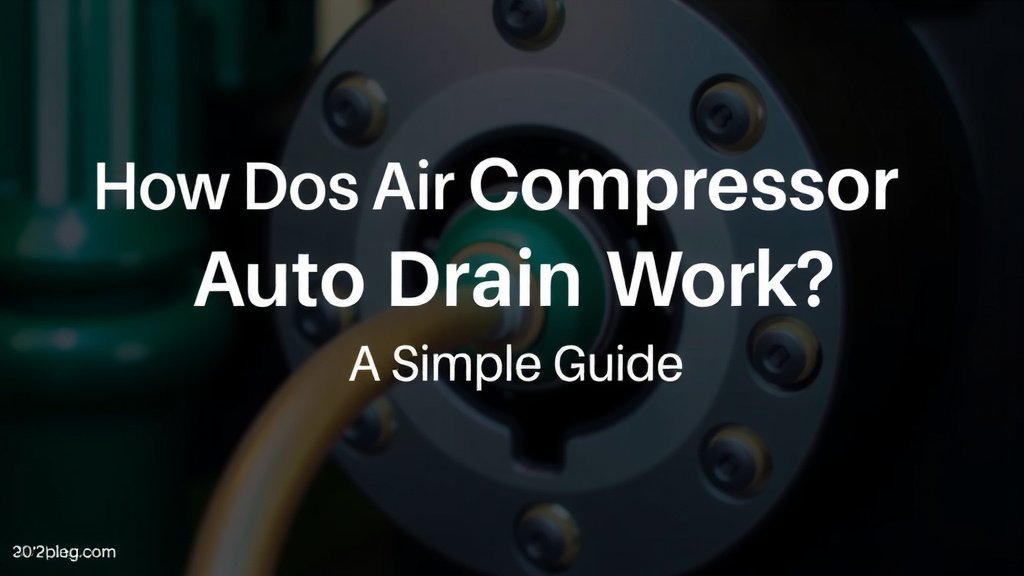 How Air Compressor Auto Drains Work: A Simple Guide