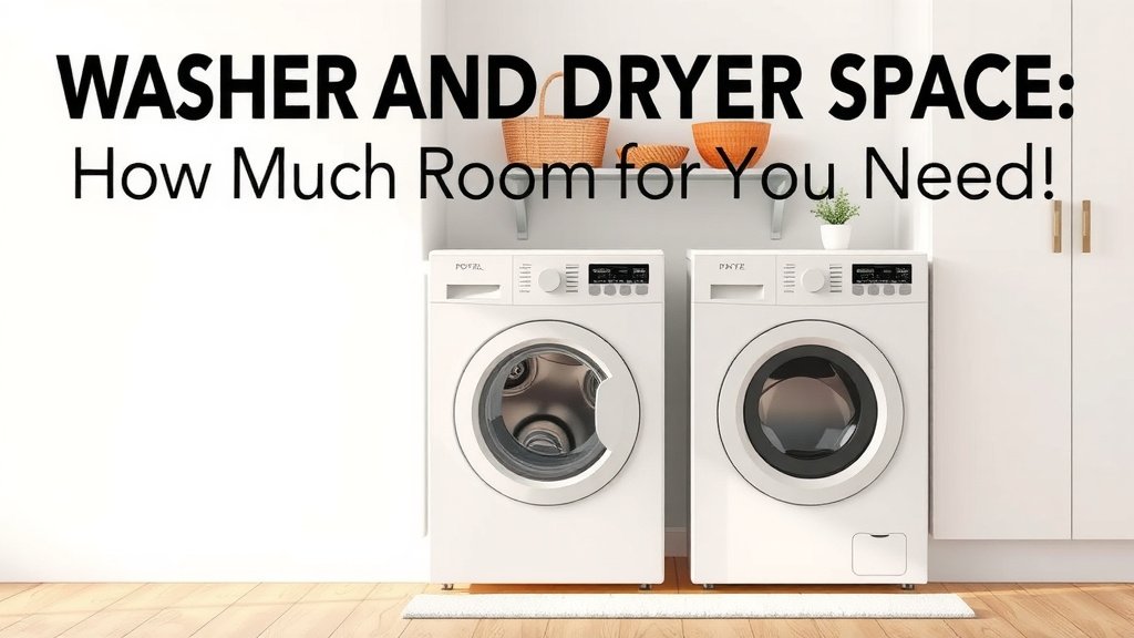 Washer and Dryer Space: How Much Room Do You Need