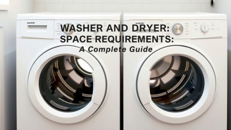 Washer and Dryer Space Requirements: A Complete Guide